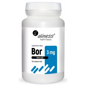 Bor 3 mg (kwas borowy) 100 tabletek vege - Aliness