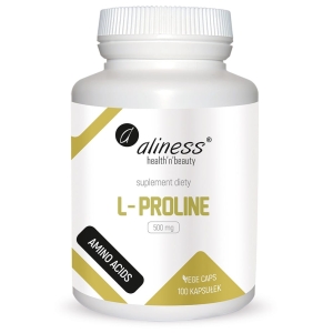 L-Proline 500 mg x 100 Vege caps. - Aliness