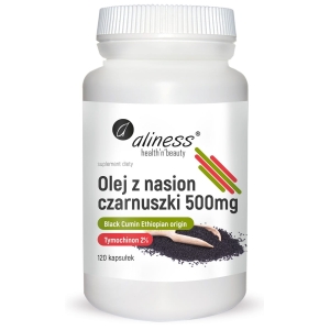 Olej z nasion czarnuszki 2% 500 mg 120 caps - Aliness