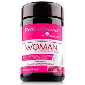 ProbioBALANCE, Probiotyk Woman Balance 20 mld. x 30 vege caps. - Aliness