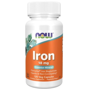 IRON (Chelat Żelaza) 18 mg 120 kaps - Now Foods