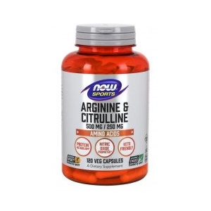 Arginine & Citrulline 120 vcaps. - Now Foods