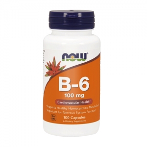 WITAMINA B-6 100 mg 100 kaps - Now Foods
