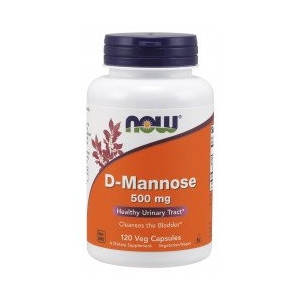 D-MANNOSE 500mg 120 vege caps - Now Foods