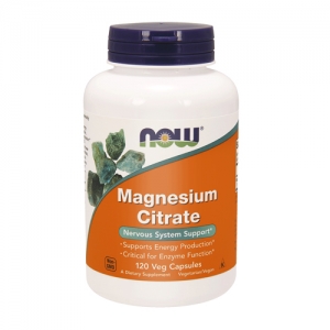 MAGNESIUM CITRATE 400mg 120 veg caps. - Now Foods