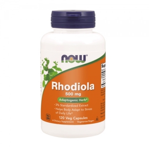 RHODIOLA (RÓŻENIEC GÓRSKI) 500 mg 60 veg caps - Now Foods