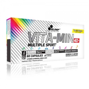 Vita-Min Multiple Sport 40+ to preparat multiwitaminowy stworzony dla osób aktywnych po 40-stym roku życia.